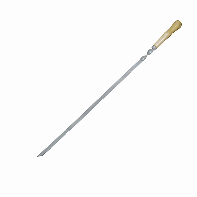 Шампур классический с деревянной ручкой  ― NaDache47.ru